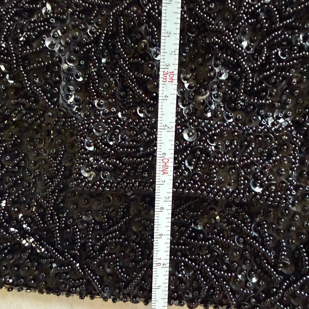 Bon Soir Beaded & Sequined Bag Black on Black - Picture 14 of 14